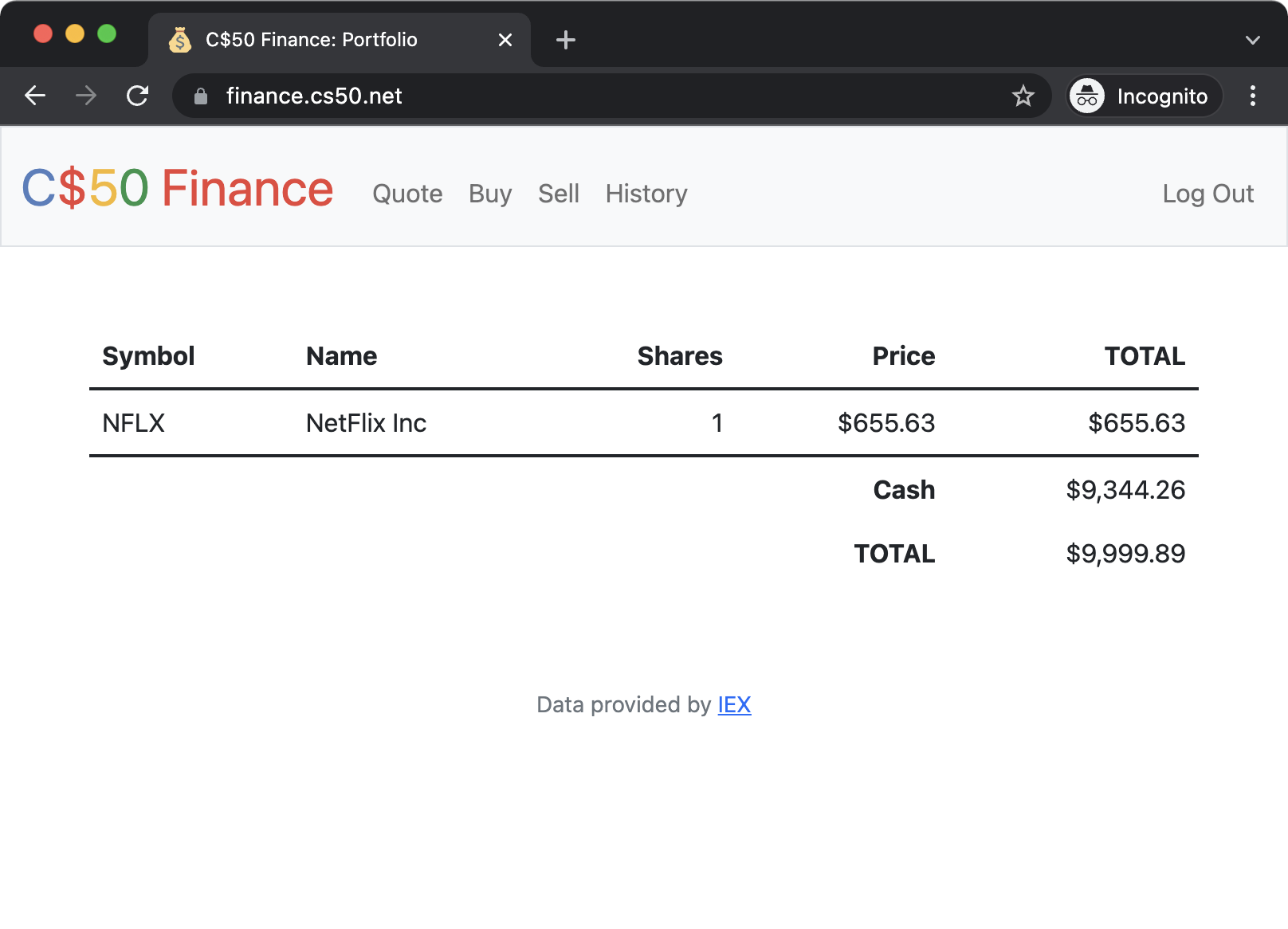 CS50 Finance